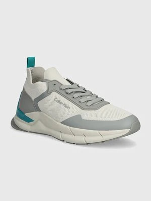 Calvin Klein sneakersy LOW TOP LACE UP MIX kolor szary