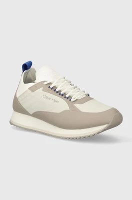 Calvin Klein sneakersy LOW TOP LACE UP NYLON kolor beżowy HM0HM00921