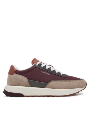 Calvin Klein Sneakersy Low Top Lace Up Repreve Mix HM0HM01714 Brązowy