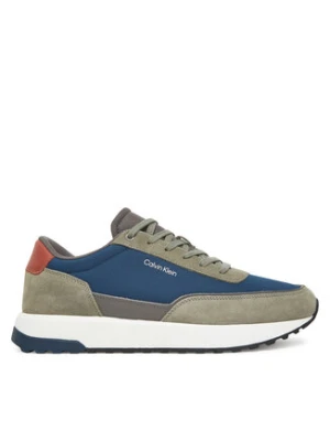 Calvin Klein Sneakersy Low Top Lace Up Repreve Mix HM0HM01714 Zielony