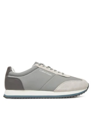 Calvin Klein Sneakersy Low Top Lace Up Repreve Mix HM0HM01828 Szary