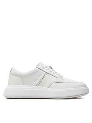 Calvin Klein Sneakersy Low Top Lace Up Tailor HM0HM01379 Biały