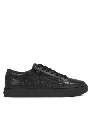 Calvin Klein Sneakersy Low Top Lace Up W/Zip Mono HM0HM01188 Czarny