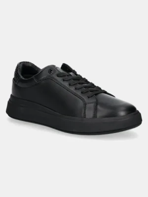 Calvin Klein sneakersy LOW TOP LACE UP WOVEN kolor czarny HM0HM01659