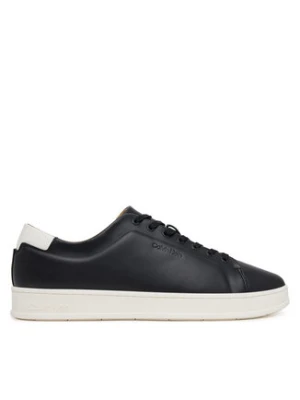 Calvin Klein Sneakersy Pure Low Laceup Cupsole Hf Lth HM0HM01859 Czarny