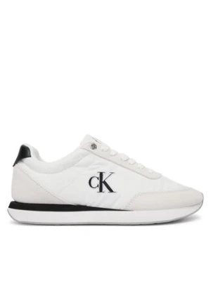 Calvin Klein Sneakersy Retro Runner Ess Mix Mat Wmn YW0YW01990 Biały