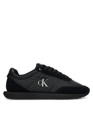 Calvin Klein Sneakersy Retro Runner Ess Mix Mat YM0YM01361 Czarny