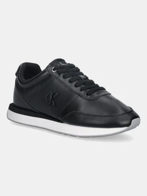 Calvin Klein sneakersy RETRO RUNNER LACE UP LTH MG damskie kolor czarny YW0YW01942