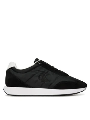 Calvin Klein Sneakersy Retro Runner Lace Up Nylon Mg YW0YW01990 Czarny