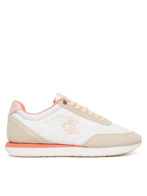 Calvin Klein Sneakersy Retro Runner Lace Up YW0YW01990 Biały