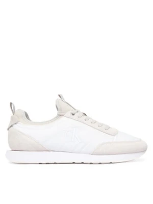 Calvin Klein Sneakersy Retro Runner YM0YM01414 Kremowy