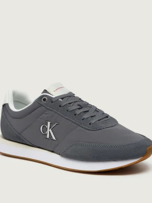 Calvin Klein Sneakersy RETRO | zamsz szary