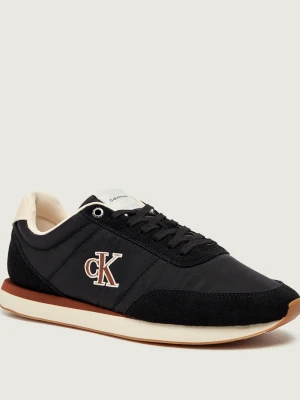 Calvin Klein Sneakersy Retro | zamsz czarny