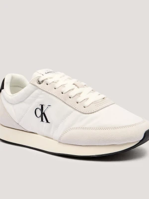 Calvin Klein Sneakersy RETRO | zamsz biały