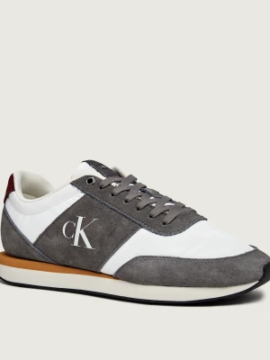 Calvin Klein Sneakersy RETRO | zamsz szary