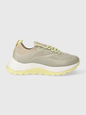 Calvin Klein sneakersy RUNNER LACE UP CAGING kolor szary HW0HW01900