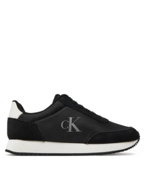 Calvin Klein Sneakersy Runner Laceup Low Mg Mix YW0YW01615 Czarny