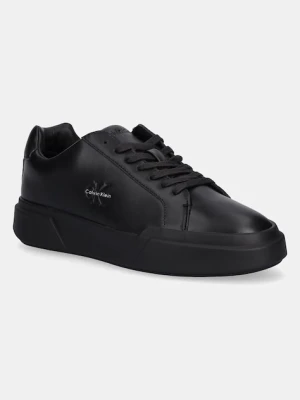 Calvin Klein sneakersy skórzane CHUNKY CUPSOLE LACEUP LTH męskie kolor czarny YM0YM01344