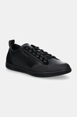 Calvin Klein sneakersy skórzane LOW TOP LACE UP kolor czarny HM0HM01585