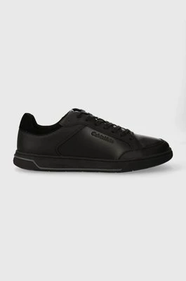 Calvin Klein sneakersy skórzane LOW TOP LACE UP LTH kolor czarny HM0HM01455
