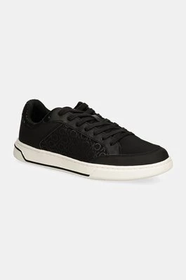 Calvin Klein sneakersy skórzane LOW TOP LACE UP REPR MONO kolor czarny HM0HM01594