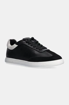 Calvin Klein sneakersy skórzane LP CUPSOLE LACE UP LTH MIX kolor czarny HW0HW02208