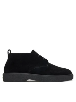 Calvin Klein Sneakersy Text Rubber Desert Boot Su HM0HM01978 Czarny