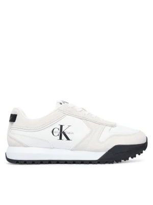 Calvin Klein Sneakersy Toothy Runner Irregular Lines YM0YM01461 Kremowy