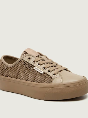 Calvin Klein Sneakersy Valentina beżowy