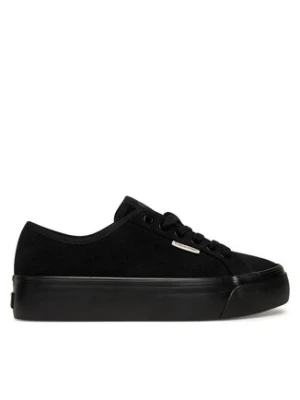 Calvin Klein Sneakersy Vulc Flatf Lace Up Sue/Wl Ck YW0YW02000 Czarny