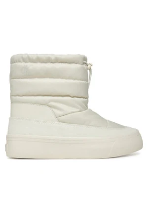 Calvin Klein Sneakersy Vulc Flatf Snowboot Nylon Mix Mg YW0YW01977 Biały