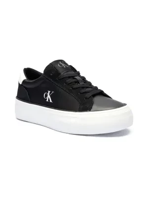 Calvin Klein Sneakersy VULC FLATFORM | z dodatkiem skóry