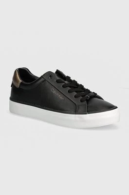 Calvin Klein sneakersy VULC LACE UP SAFF FOX W/MET BT kolor czarny HW0HW02104