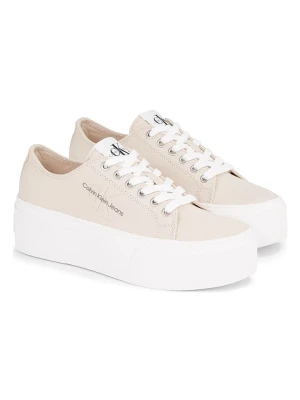 Calvin Klein Sneakersy w kolorze beżowo-białym rozmiar: 41