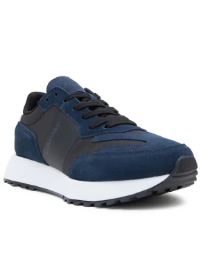 Calvin Klein Sneakersy | z dodatkiem skóry granatowy