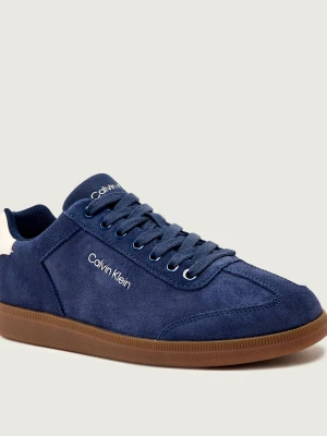 Calvin Klein Sneakersy | zamsz granatowy