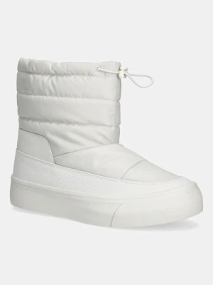 Calvin Klein śniegowce VULC FLATF SNOWBOOT NYLON kolor biały YW0YW01977