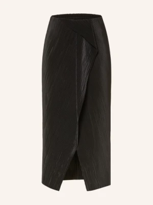 Calvin Klein Spódnica Plisowana W Stylu Kopertowym schwarz