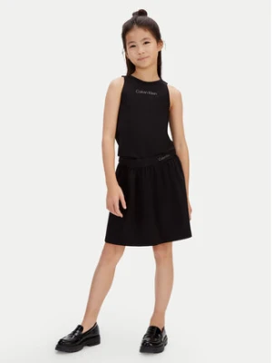 Calvin Klein Spódnica Punto Milano LVCKSJC20G Czarny Regular Fit