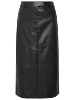 Calvin Klein Spódnica z imitacji skóry LV044D651G Czarny Regular Fit