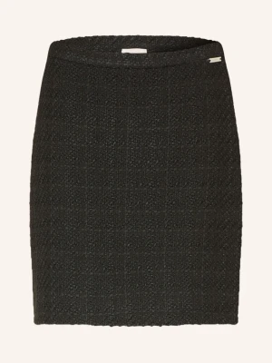 Calvin Klein Spódnica Z Tweedu schwarz CZARNY
