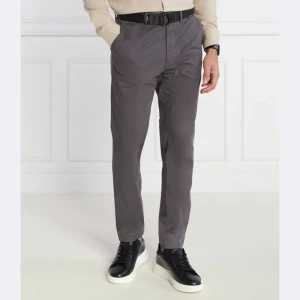 Calvin Klein Spodnie chino + pasek MODERN TWILL | Slim Fit