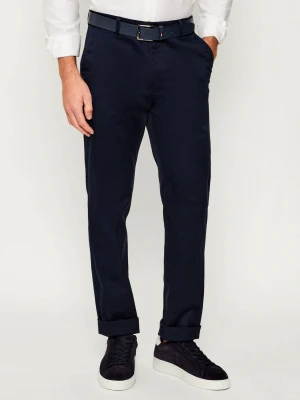 Calvin Klein Spodnie chino | Slim Fit granatowy