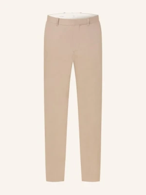 Calvin Klein Spodnie Chino Slim Fit Z Lnu beige