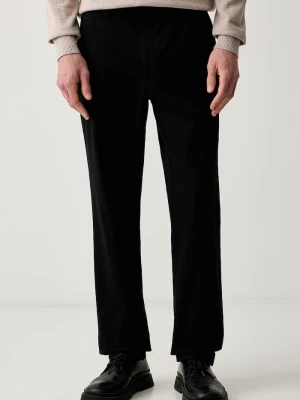 Calvin Klein spodnie chinos męskie bawełniane z elastanem czarny