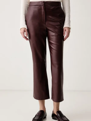 Calvin Klein spodnie damskie bordowy