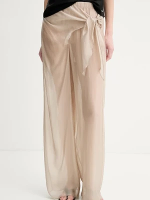 Calvin Klein spodnie damskie z wiskozą