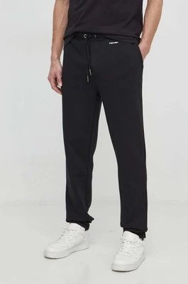 Calvin Klein spodnie dresowe kolor czarny gładkie