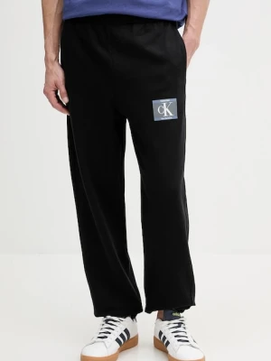 Calvin Klein spodnie dresowe męskie kolor czarny z nadrukiem LV04RC287G