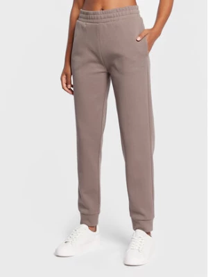 Calvin Klein Spodnie dresowe Micro Logo Essential K20K204424 Brązowy Regular Fit